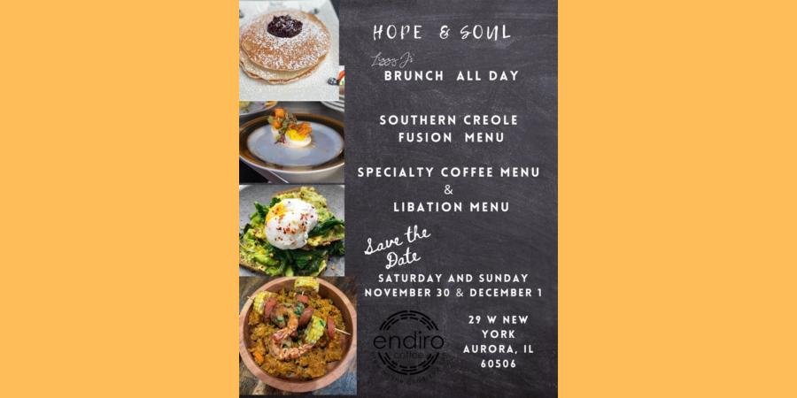 HOPE & SOUL - Brunch ALL day - Southern Creole Fusion Menu