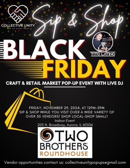 Black Friday Sip & Shop- Craft & Retail market w/ LIVE DJ