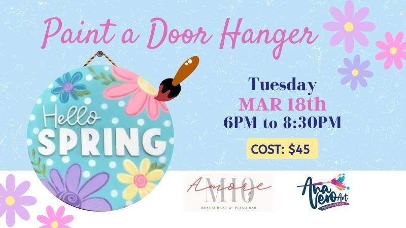 Paint a Door Hanger- Hello Spring!