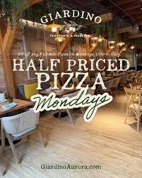 Half Priced Pizza Mondays