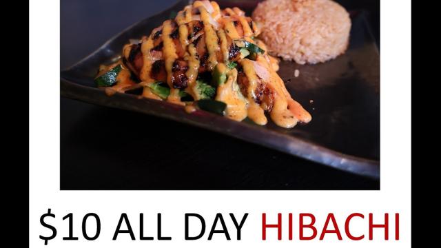 $10 Hibachi MONDAYS