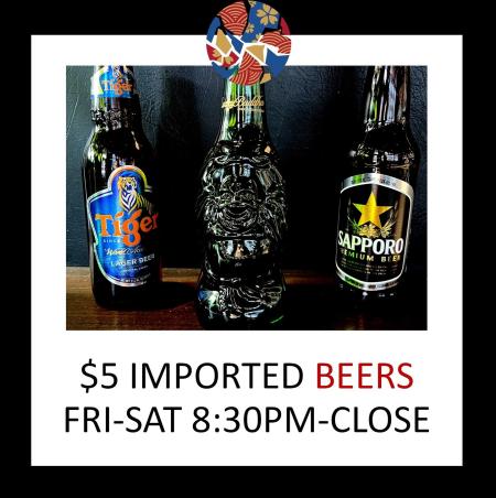$5 Imported Beers 