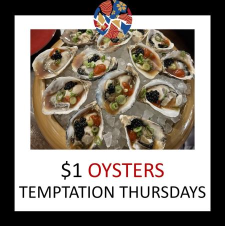 $1 Oyster Temptation Thursdays