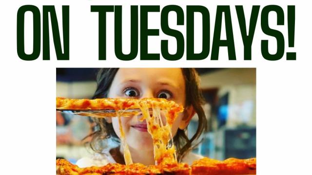 Tuesdays KIDS EAT FREE!