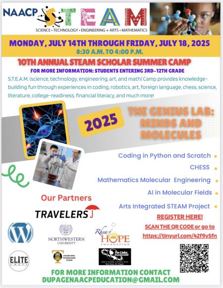 NAACP 10th ANNUAL STEAM Scholar Summer Camp