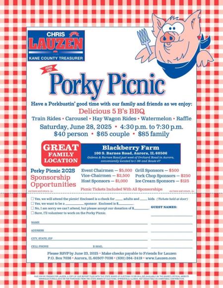 Porky Picnic- 28th annual Chris Lauzen Porky Picnic