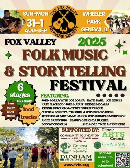 2025 Fox Valley FOLK music & Storytelling Festival