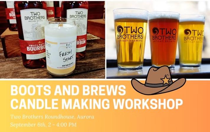 Boots and Brews Candle making Workshop
