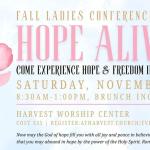 Fall Ladies Conference - HOPE ALIVE!