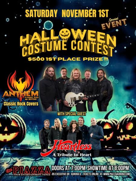 Halloween Costume Party - ANTHEM (Classic Rock/Alternative) HEARTLESS (Tribute to Heart)