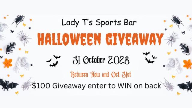 Halloween Giveaway @ Lady T's Sports Bar