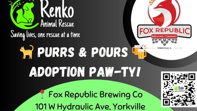 Purrs & Pours - Adoption Paw-ty!