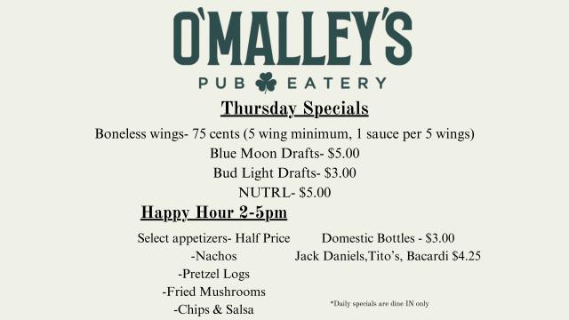 Thursday Specials!