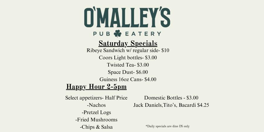 Saturday Specials!