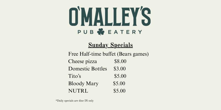 Sunday Specials!