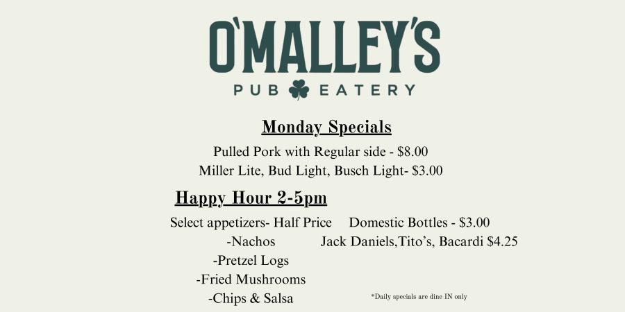 Monday Specials!