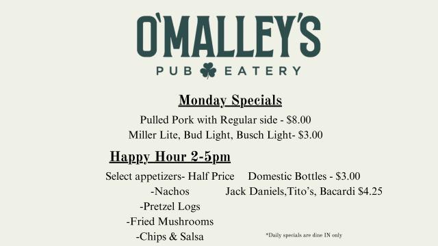Monday Specials!