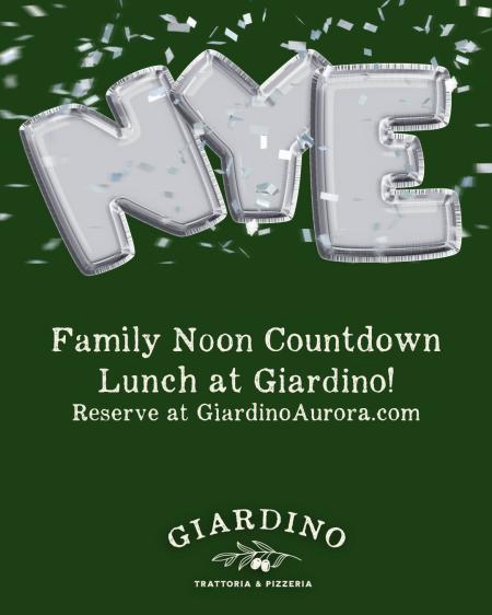NOON Countdown NYE family lunch!