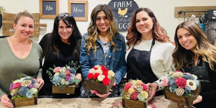 Dip Dye Flower Boxes Workshop