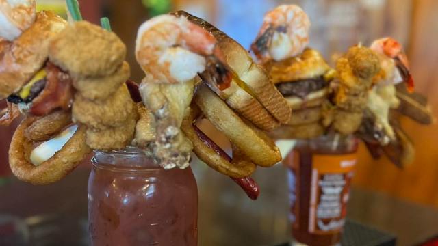 $9 Loaded Bloody Mary with Domestic Chaser