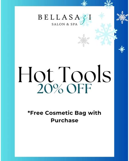 20% off Hot Tools and Free Cosmetic Bag