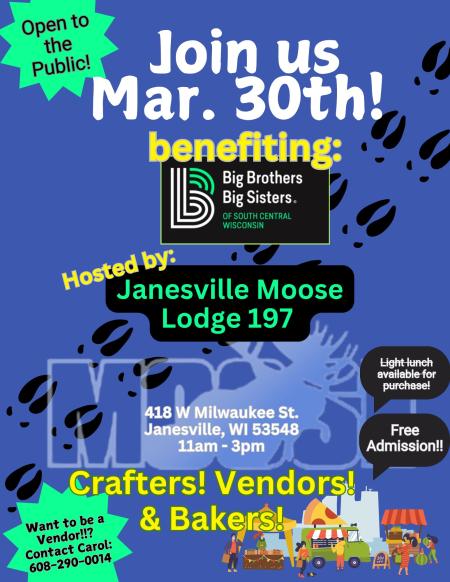 Vendor Event Benefiting Big Brothers & Big Sisters