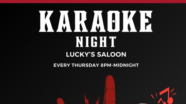 Karaoke Night at Luckys Saloon