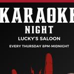 Karaoke Night at Luckys Saloon
