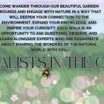 Naturalists in the Garden Roaming Presentation: Wild Edible and Poisonous Plants