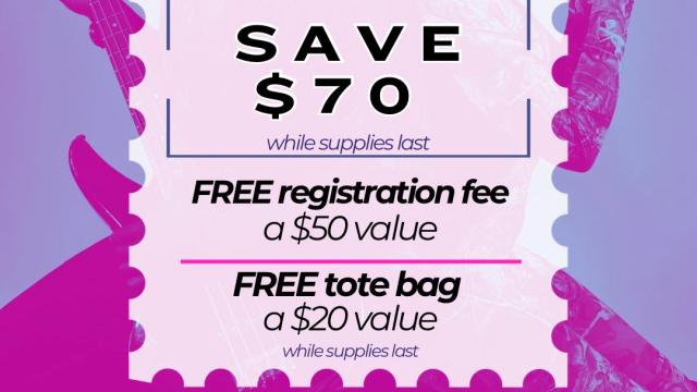 Free Registration and Tote Bag from Versatile Voice Academy!