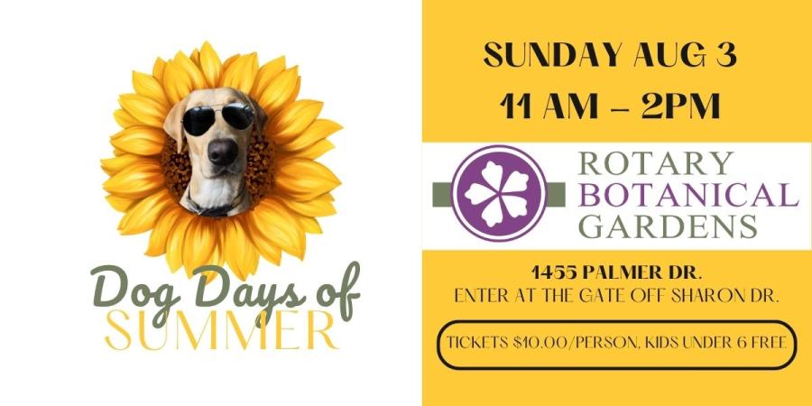 Dog Days of Summer — A New Event for Dog Lovers and Garden Goers