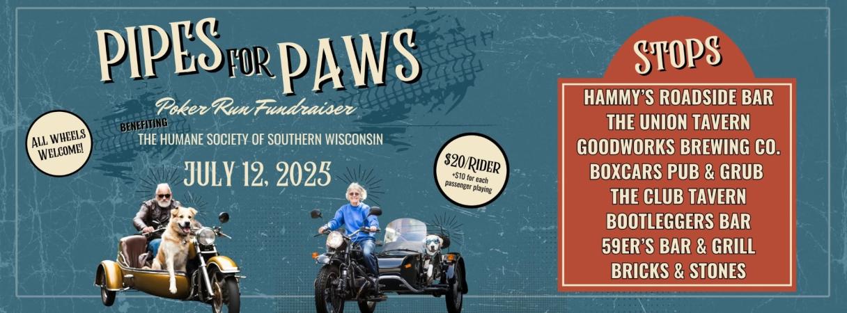 2025 Pipes for Paws Poker Run