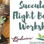 Succulent Flight Board Workshop