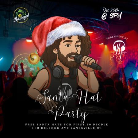 Santa Hat Party at Bazinga