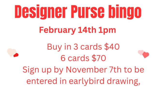 Designer Purse Bingo