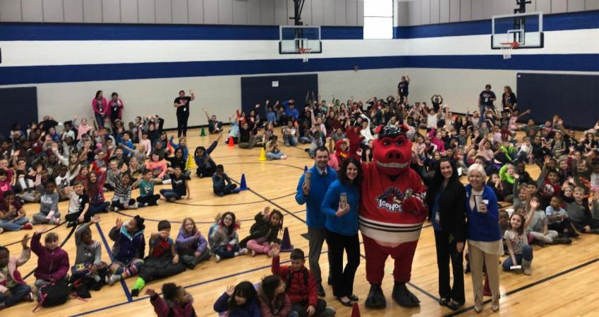 IceHogs and BMO Harris Bank Make Donation to Carlson Elementary