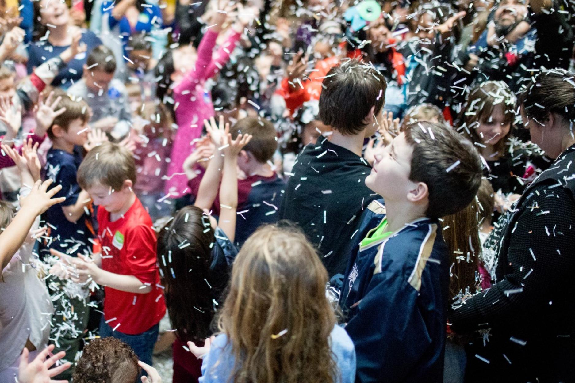  What do bubbles, ghosts, trains, and confetti share in common? They will all be explored at Discovery Center!