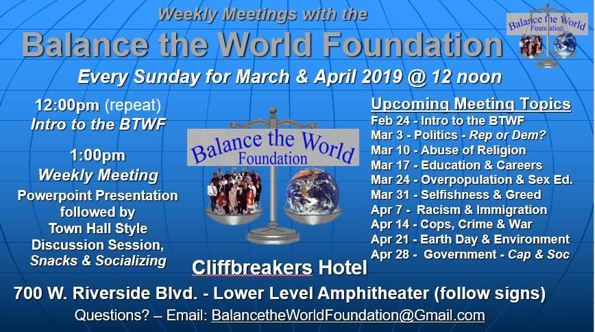 BTWF Weekly Meetings
