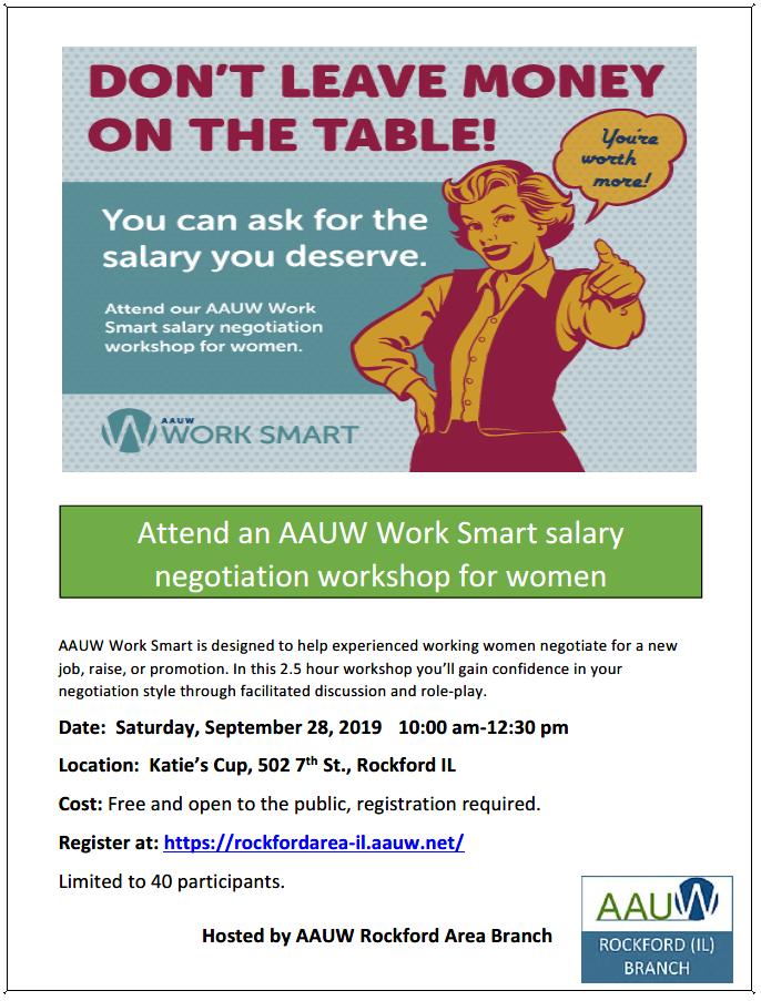 Free salary negotiation workshop for women