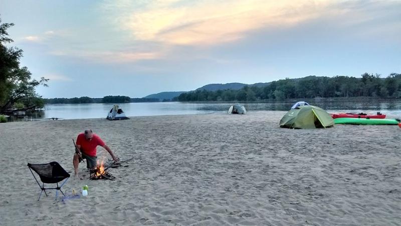 Wisconsin River Kayak Camping