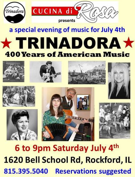 Trinadora - 400 Years of American Music at Cucina Di Rosa