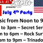 July 4th All Day Music Party at Cucina Di Rosa