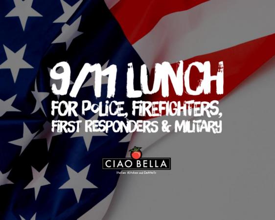 9/11 Lunch for Police, Firefighters, First Responders & Military