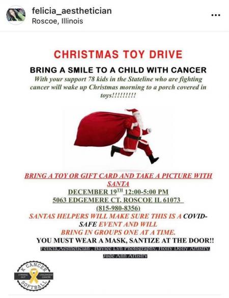 Give Back To A Child With Cancer & Get A Photo With Santa!