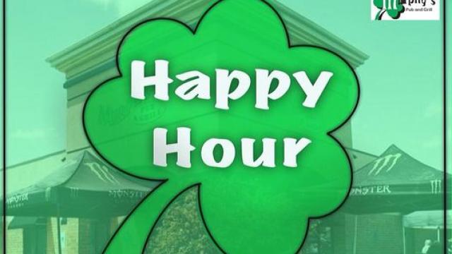 Murphy's Happy Hour : 3 - 6 PM