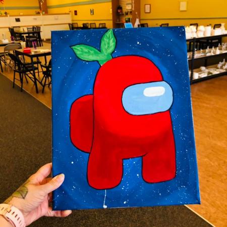 Among Us Canvas Kids Night Out.