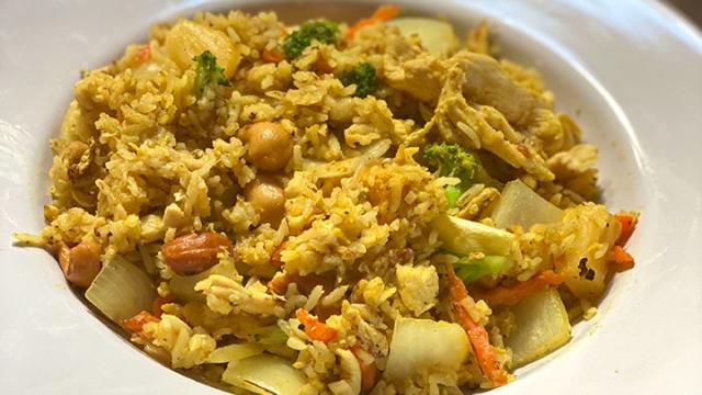 The Kow Pad Pineapple at Sisters Thai Cafe!