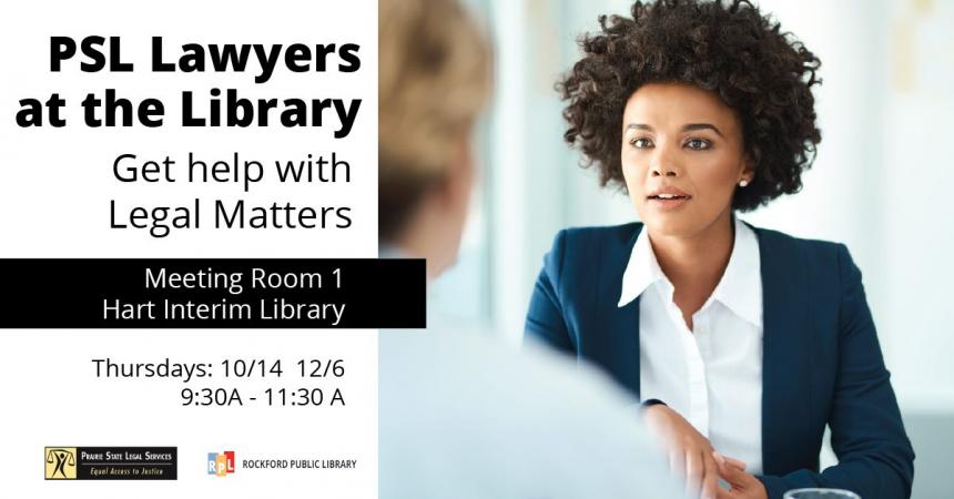 Free Legal Advice at Rockford Public Library!