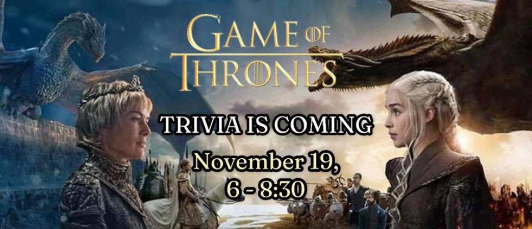 Game of Thrones Trivia & Paint Night