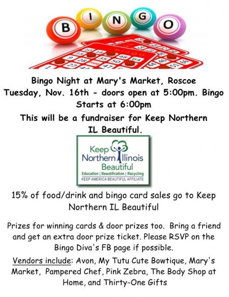 Bingo Night to Support KNIB & Others